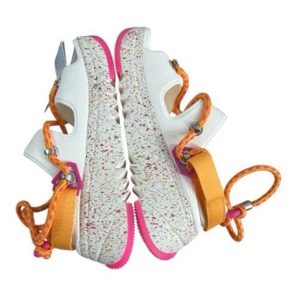 Crocs Hiker Xscape Festival Platform Sandals White Pink Women Size 6 Open Toe - Picture 4 of 14